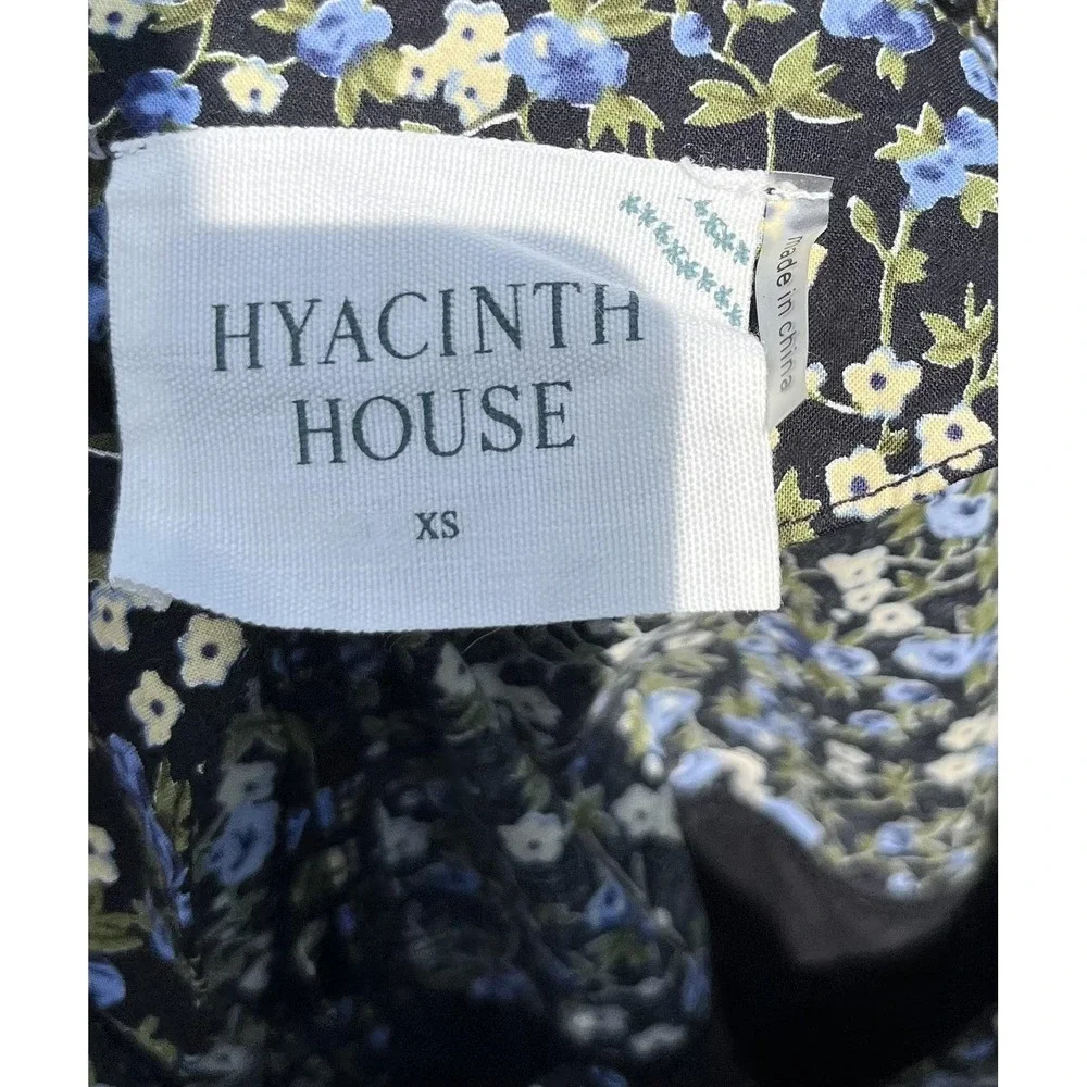 Hyacinth House Tuckernuck‎ Floral Puff Sleeve Mini Dress XS Cottagecore